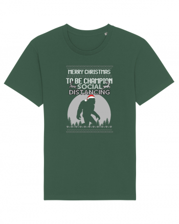 Merry Christmas Bigfoot Distancing Champion Bottle Green