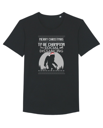 Merry Christmas Bigfoot Distancing Champion Black