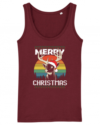 Merry Christmas Hunters Burgundy