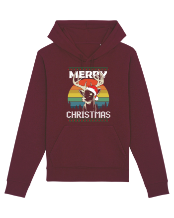 Merry Christmas Hunters Burgundy