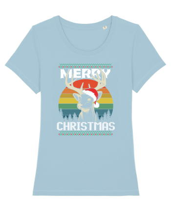Merry Christmas Hunters Sky Blue