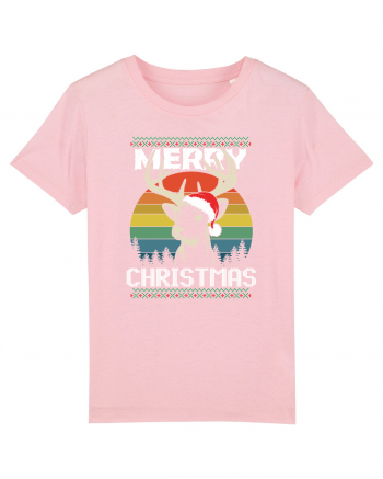 Merry Christmas Hunters Cotton Pink