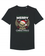 Merry Christmas Riders Tricou mânecă scurtă guler larg Bărbat Skater