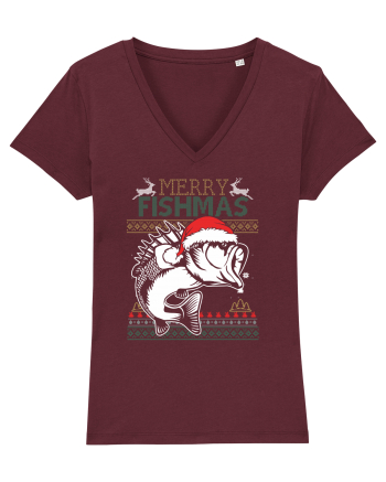 Merry Fishmas Burgundy