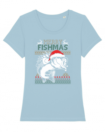 Merry Fishmas Sky Blue