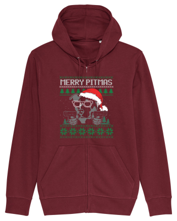 Merry Pitmas Burgundy