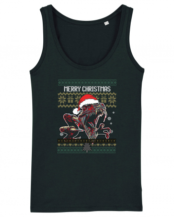 Merry Roar Christmas Angry Dinosaur Black