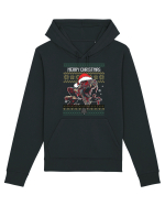 Merry Roar Christmas Angry Dinosaur Hanorac Unisex Drummer