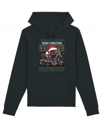 Merry Roar Christmas Angry Dinosaur Black