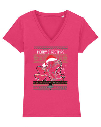 Merry Roar Christmas Angry Dinosaur Raspberry