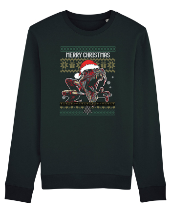 Merry Roar Christmas Angry Dinosaur Black