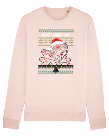 Merry Roar Christmas Angry Dinosaur Candy Pink