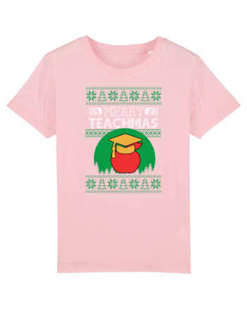 Merry Teachmas Cotton Pink