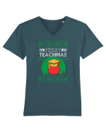 Merry Teachmas Tricou mânecă scurtă guler V Bărbat Presenter