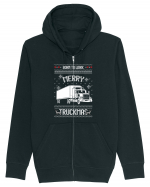 Merry Truckmas Born To Work Hanorac cu fermoar Unisex Connector