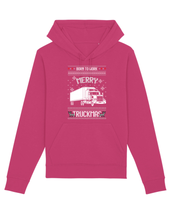 Merry Truckmas Born To Work Raspberry