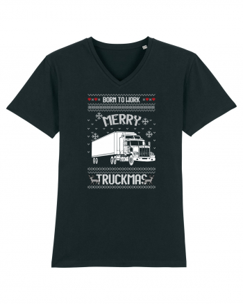 Merry Truckmas Born To Work Black