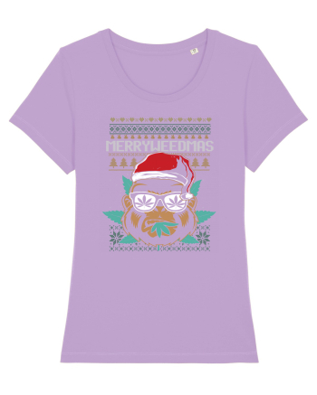 Merry Weedmas Funny Gorilla Lavender Dawn
