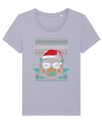 Merry Weedmas Funny Gorilla Lavender