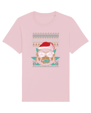 Merry Weedmas Funny Gorilla Cotton Pink
