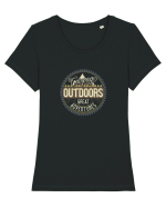 Camping Outdoors Great Adventures Tricou mânecă scurtă guler larg fitted Damă Expresser