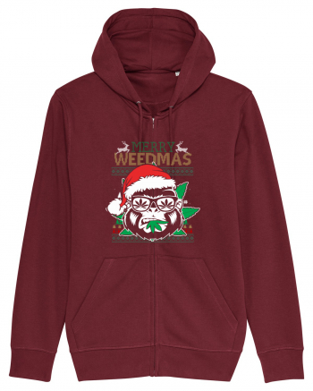 Merry Weedmas Gorilla Burgundy