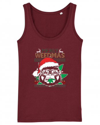 Merry Weedmas Gorilla Burgundy