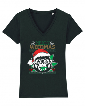 Merry Weedmas Gorilla Black