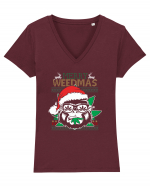 Merry Weedmas Gorilla Tricou mânecă scurtă guler V Damă Evoker