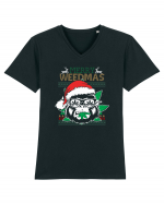 Merry Weedmas Gorilla Tricou mânecă scurtă guler V Bărbat Presenter