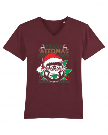 Merry Weedmas Gorilla Burgundy