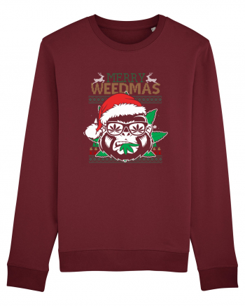 Merry Weedmas Gorilla Burgundy