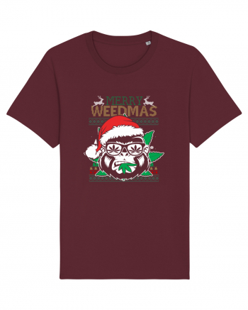 Merry Weedmas Gorilla Burgundy