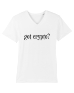 Got Crypto? Tricou mânecă scurtă guler V Bărbat Presenter