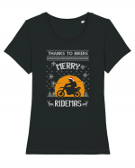 Riders Make Christmas Great Again Tricou mânecă scurtă guler larg fitted Damă Expresser