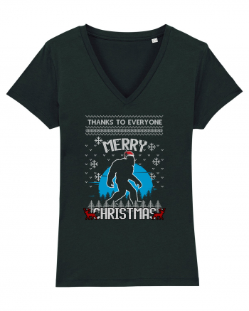 Thanks To Everyone Merry Christmas Bigfoot Black