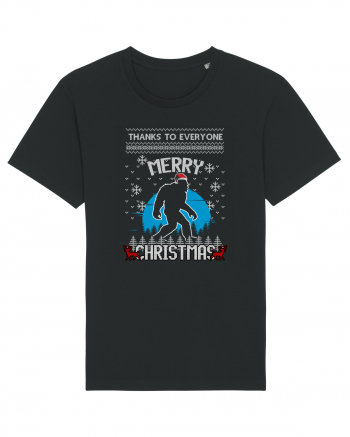 Thanks To Everyone Merry Christmas Bigfoot Black