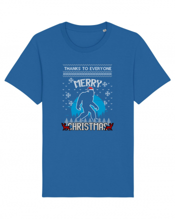 Thanks To Everyone Merry Christmas Bigfoot Royal Blue