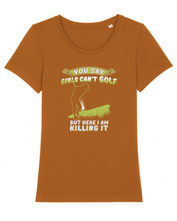 Girls love golf Roasted Orange