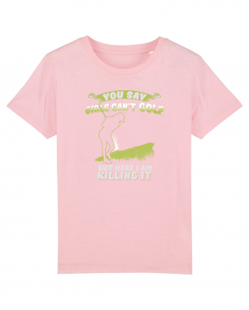 Girls love golf Cotton Pink