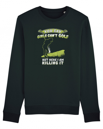 Girls love golf Black