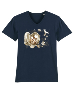Leonardo da Vinci Tricou mânecă scurtă guler V Bărbat Presenter
