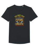 The Best way to predict your future is to create it Tricou mânecă scurtă guler larg Bărbat Skater