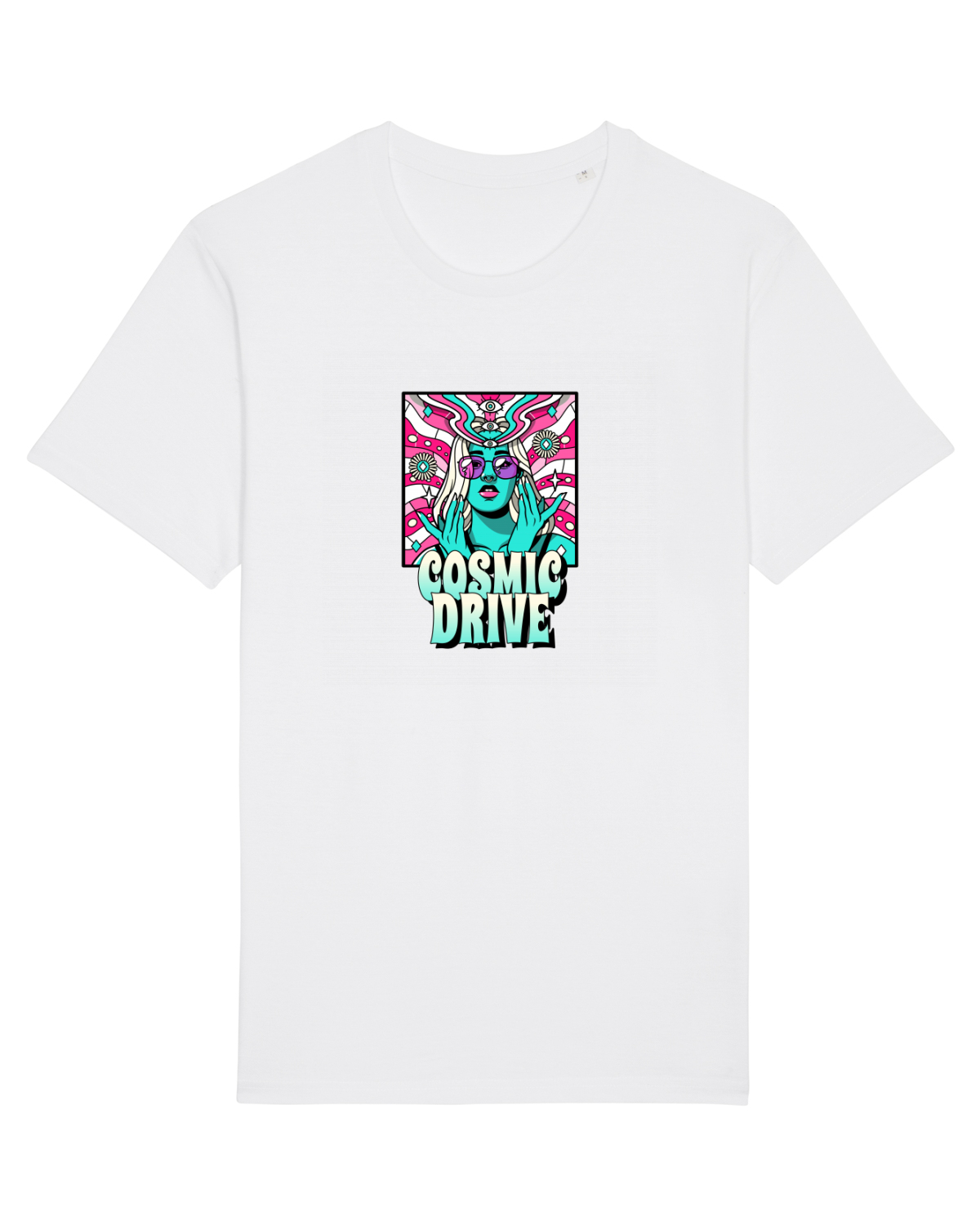 Tricou mânecă scurtă Unisex Rocker White