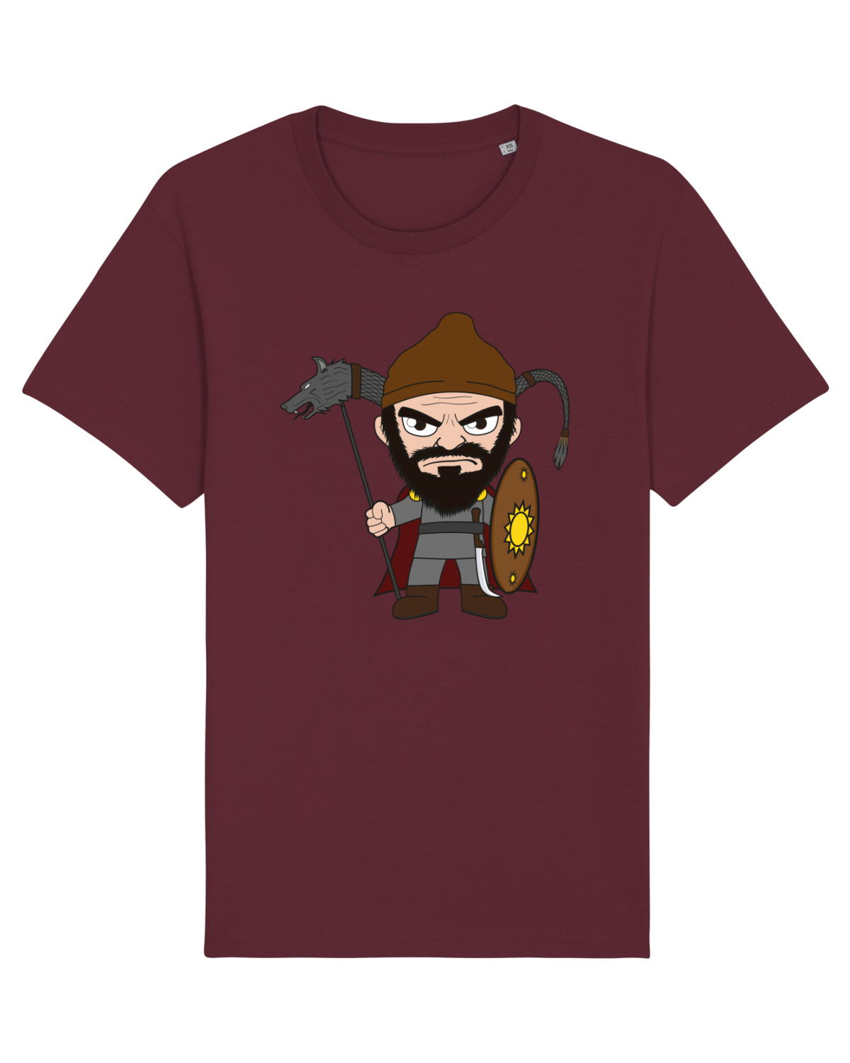 Tricou mânecă scurtă Unisex Rocker Burgundy