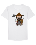 Decebal  Tricou mânecă scurtă guler larg Bărbat Skater