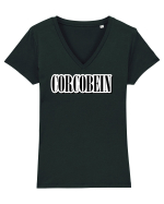 Corcobein Tricou mânecă scurtă guler V Damă Evoker