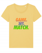 Game Set Match Tricou mânecă scurtă guler larg fitted Damă Expresser