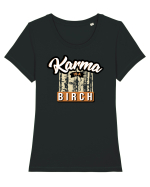 Karma is a birch Tricou mânecă scurtă guler larg fitted Damă Expresser