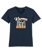 Karma is a birch Tricou mânecă scurtă guler V Bărbat Presenter